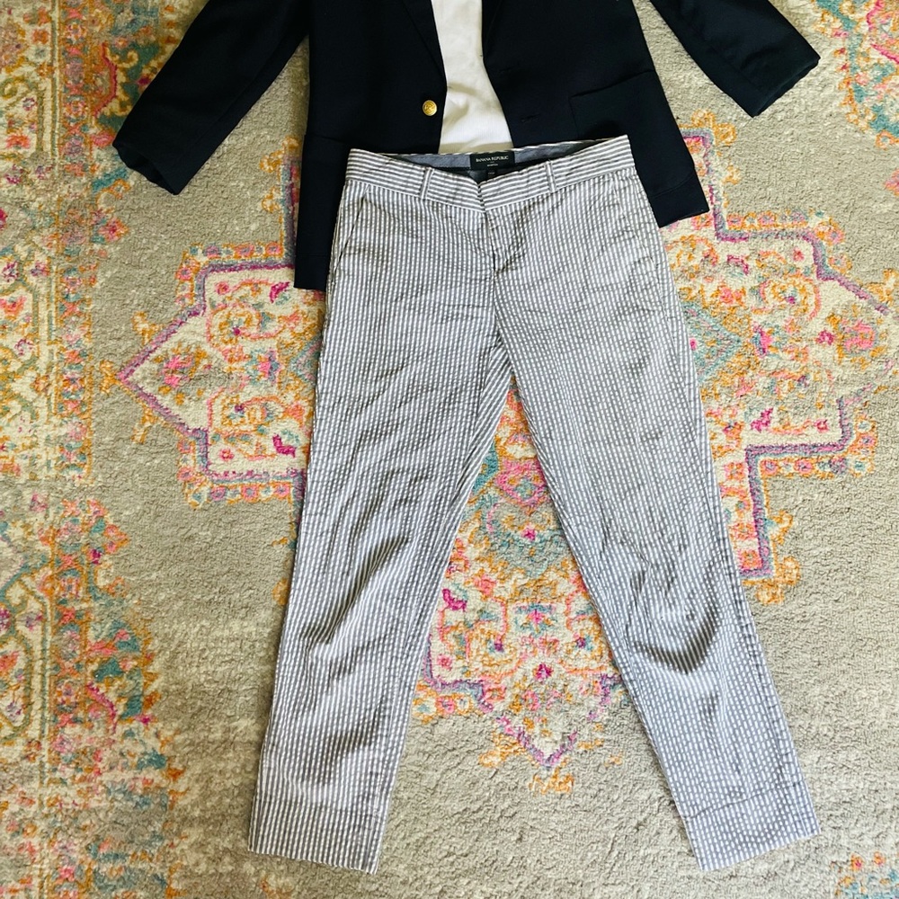 Banana Republic stripe pants S/XS